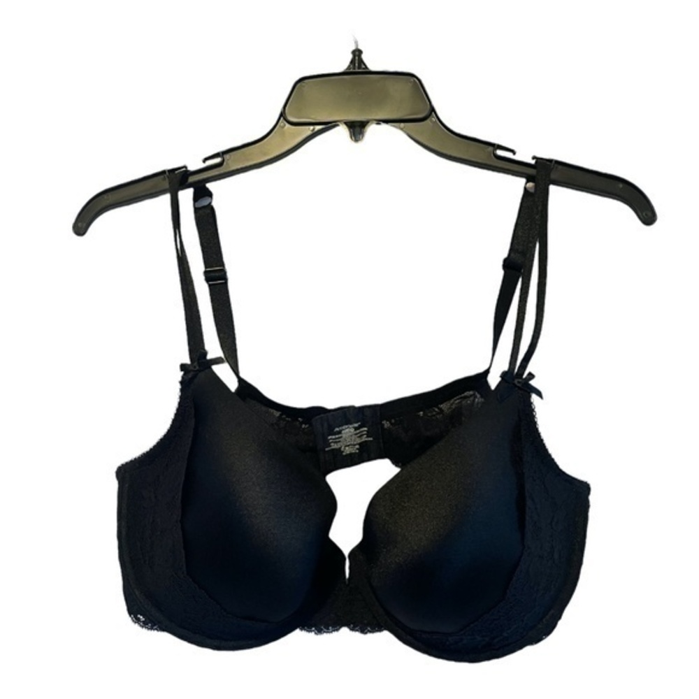 Ambrielle Womens Black Bra Size 40DD Lace Trim Underwire
